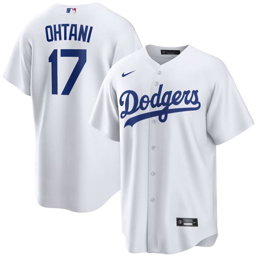 Camiseta Nike Home Limited de los Dodgers de Los Ángeles de Shohei Ohtani, color blanco