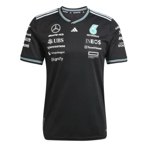 Playera Mercedes AMG Petronas Oficial Negra 2025