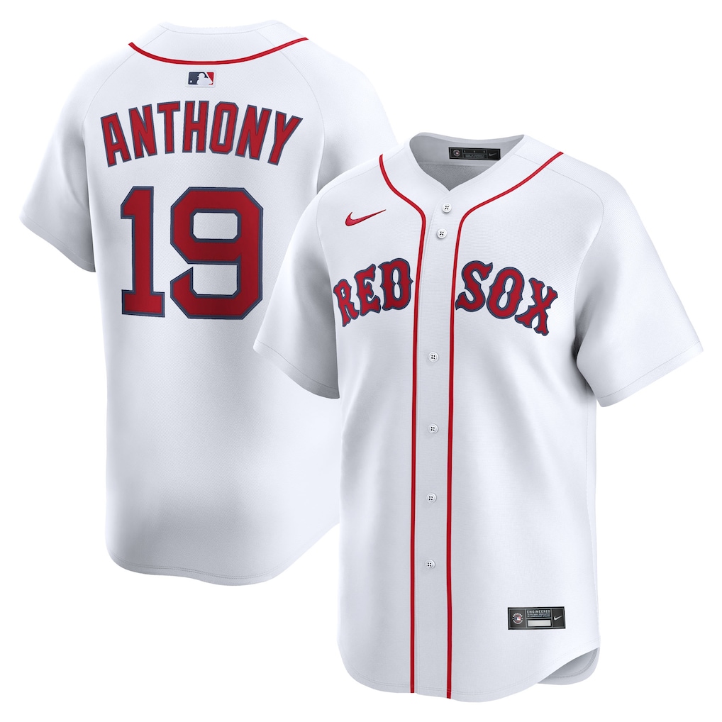 Men's Boston Red Sox Roman Anthony Nike White Home Limited Player Jersey
