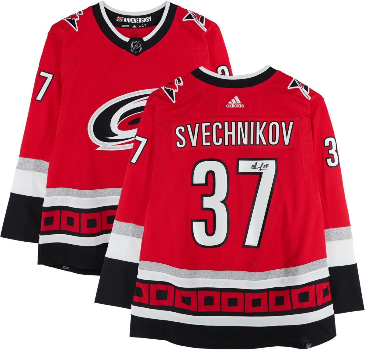 Camiseta premium de visitante de los Carolina Hurricanes Fanatics de Andrei Svechnikov - Blanca