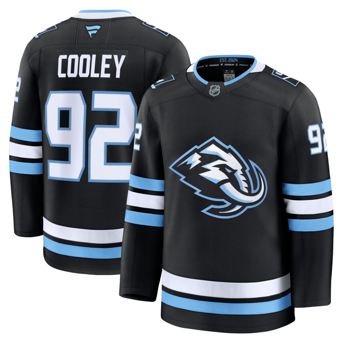 Camiseta premium de jugador local de Fanatics de Utah Mammoth de Logan Cooley - Negra