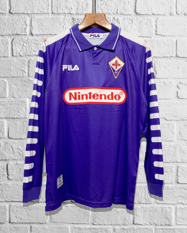 Jersey Retro Fiorentina 1998-1999 Local Batistuta Manga Larga