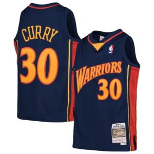 Stephen Curry Golden State Warriors Mitchell & Ness Juventud 2009-10 Hardwood Classics Swingman Throwback Jersey