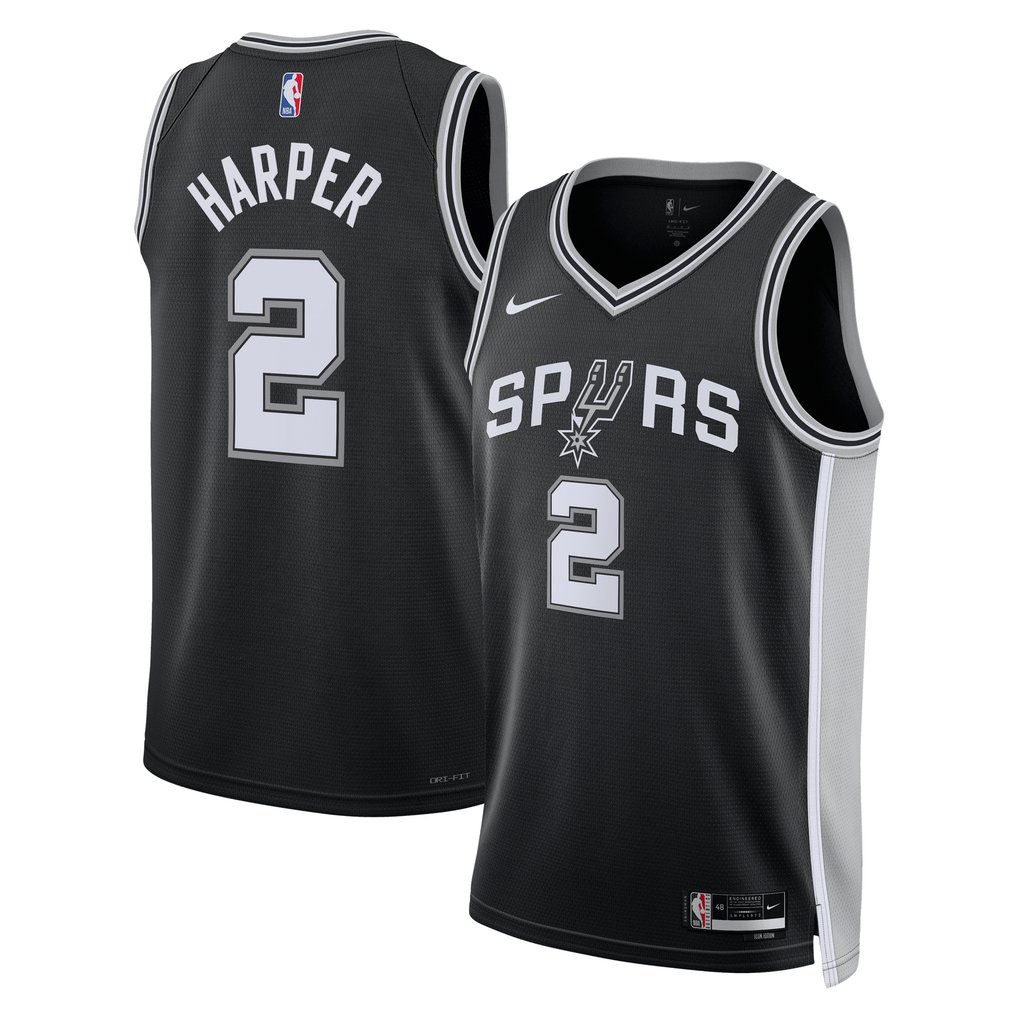 Dylan Harper San Antonio Spurs Nike Unisex 2025 NBA Draft First Round Pick Swingman Jersey