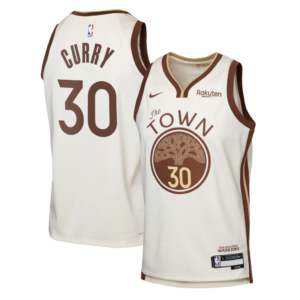 Camiseta juvenil Nike Swingman Finished Badge de Stephen Curry de los Golden State Warriors