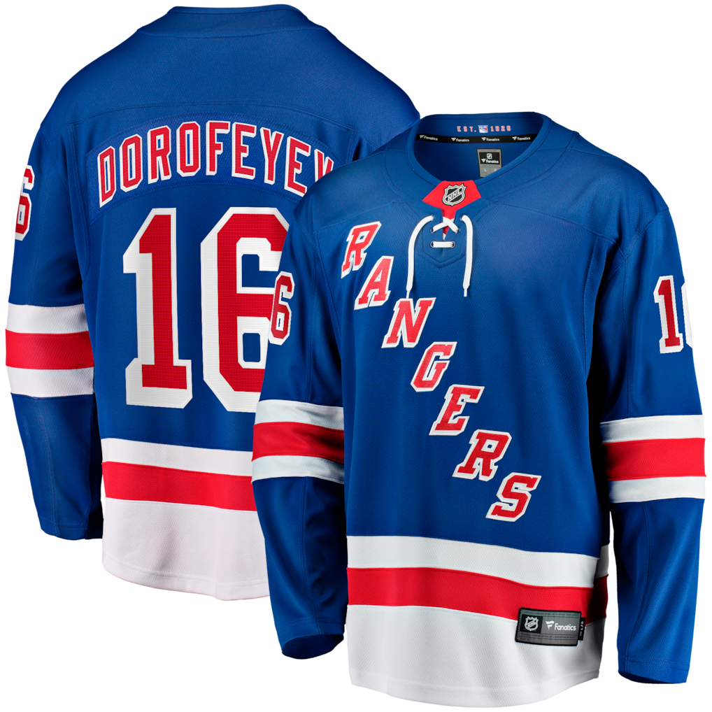 Camiseta de local Breakaway de Pavel Dorofeyev de los New York Rangers de Fanatics - Azul