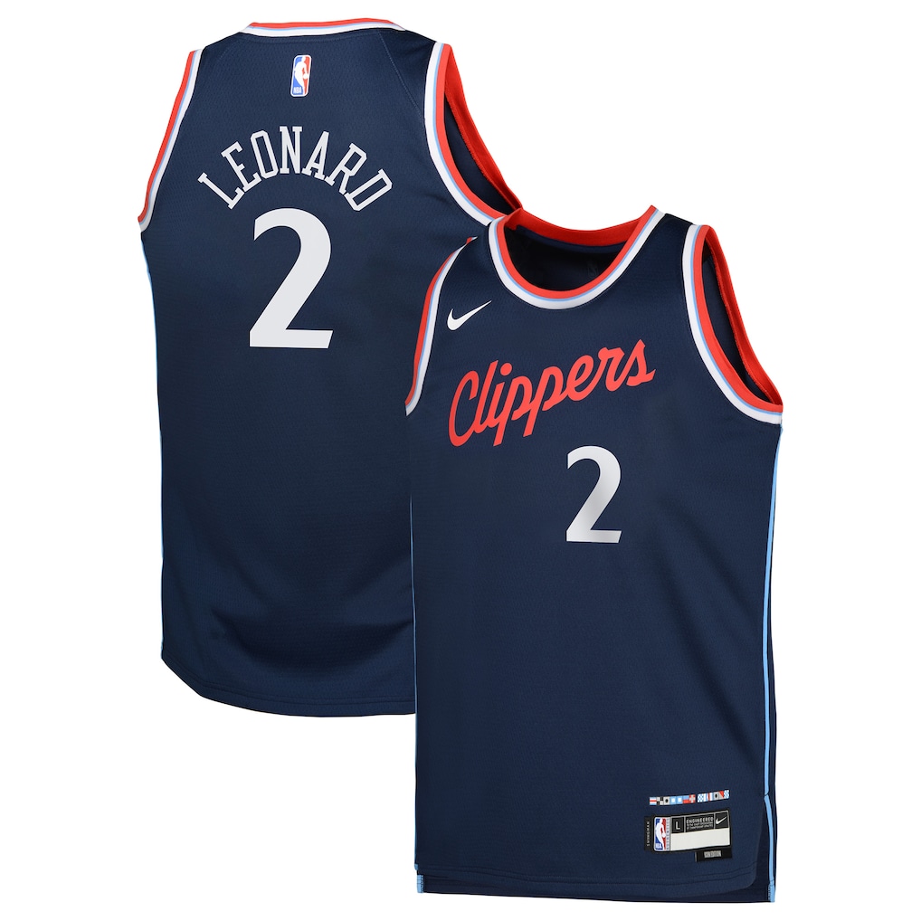 Camiseta Nike Swingman juvenil de Kawhi Leonard de los LA Clippers - Edición Icon