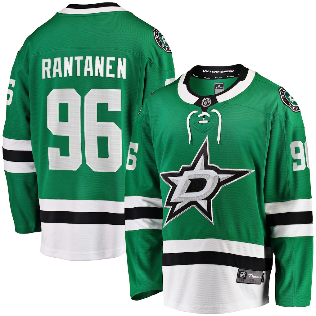 Camiseta Mikko Rantanen Dallas Stars Fanatics Home Breakaway - Verde Kelly