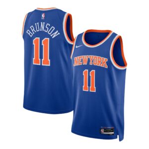 Jalen Brunson New York Knicks Nike Camiseta Swingman unisex