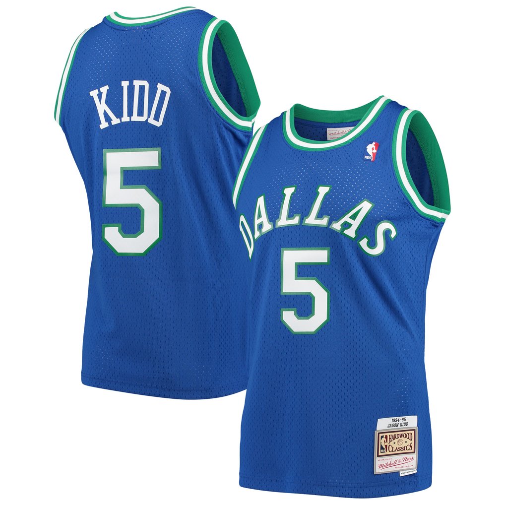 Jason Kidd Dallas Mavericks Mitchell & Ness 1994/95 Hardwood Classics Swingman Jersey