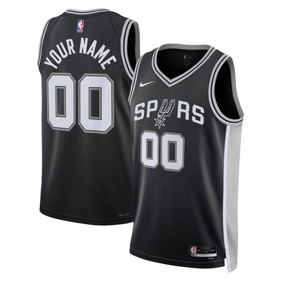 San Antonio Spurs Nike Unisex Swingman Custom Jersey Black