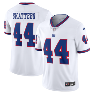 Camiseta Nike Vintage White Vapor Untouchable Stitched Limited de Cam Skattebo de los New York Giants - Blanca