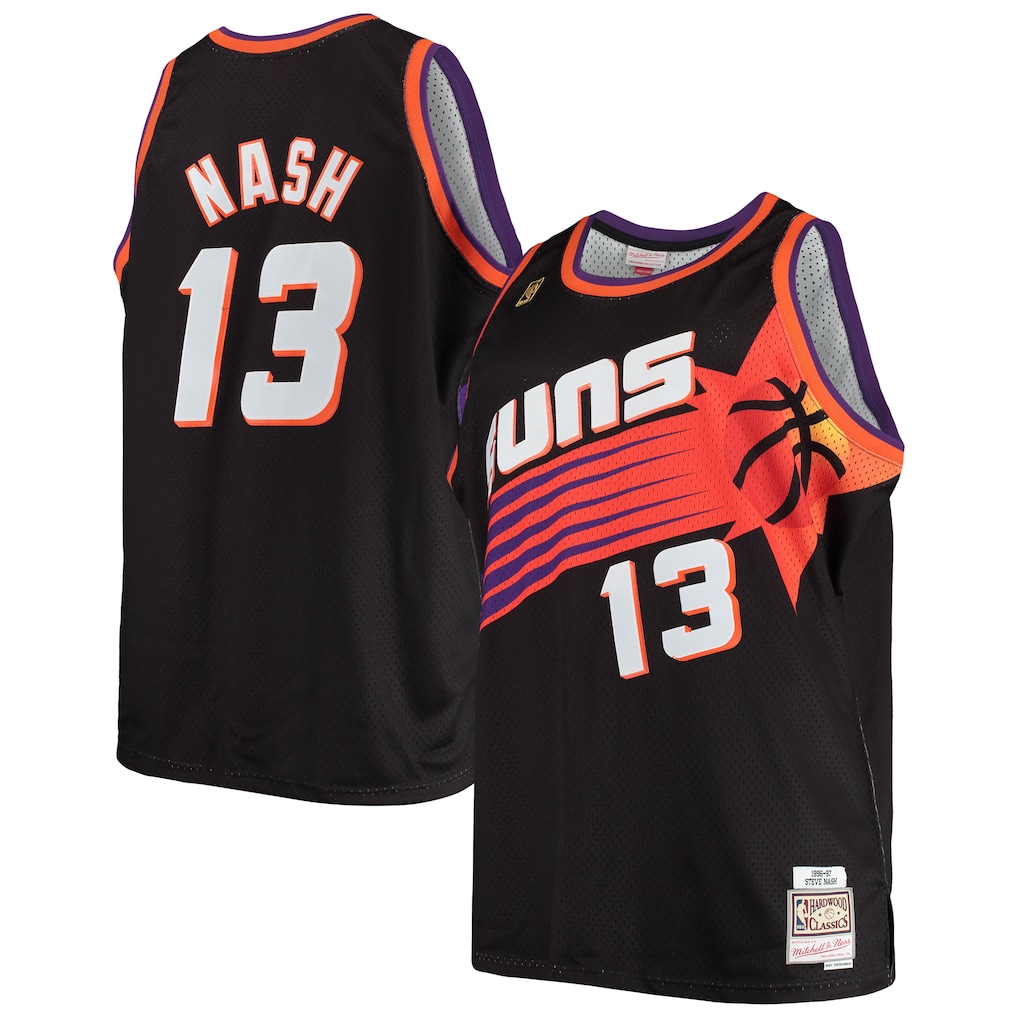 Camiseta Steve Nash Phoenix Suns Mitchell & Ness 1996/97 Big & Tall Hardwood Classics Swingman