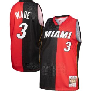 Camiseta Dwyane Wade Miami Heat Mitchell & Ness Big & Tall Hardwood