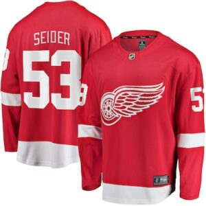 Camiseta de local de Moritz Seider de los Detroit Red Wings Fanatics Breakaway - Roja