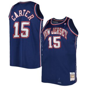 Camiseta Swingman de los New Jersey Nets de Vince Carter Mitchell & Ness Big & Tall Hardwood Classics 2006/07