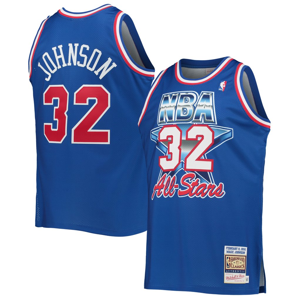 Magic Johnson Western Conference Mitchell & Ness Hardwood Classics 1992 NBA All-Star Game Authentic Jersey