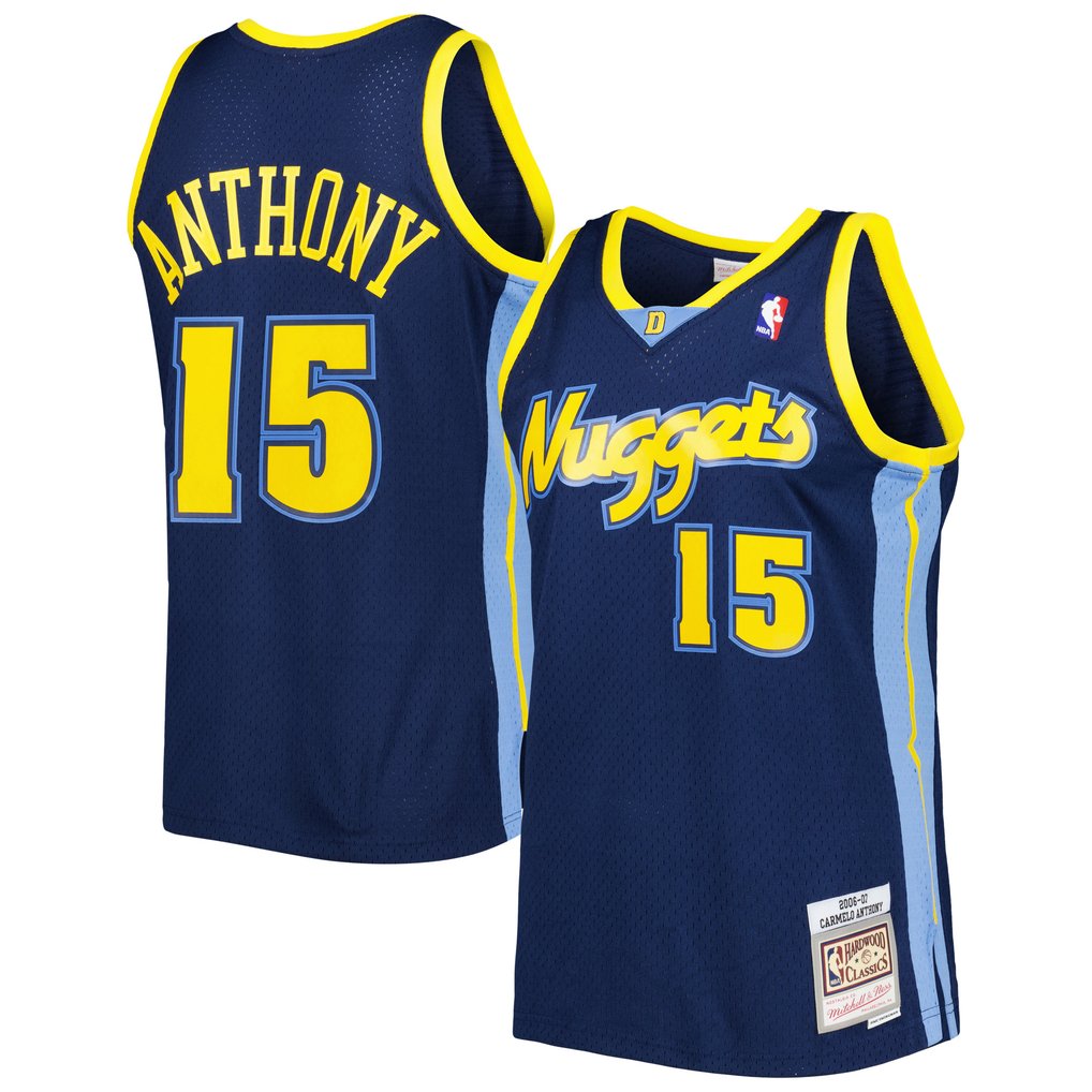 Carmelo Anthony Denver Nuggets Mitchell & Ness Hardwood Classics Swingman Jersey