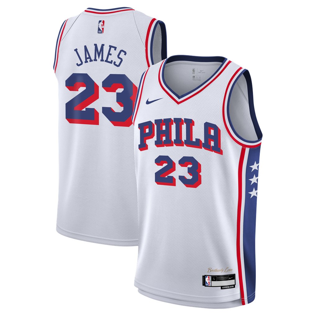 LeBron James Philadelphia 76ers Nike Youth Swingman Jersey