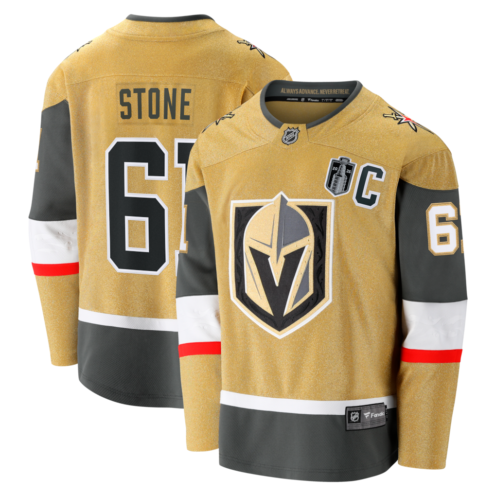 Camiseta Mark Stone Vegas Golden Knights Fanatics 2026 Stanley Cup Final Breakaway - Oro