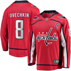 Alexander Ovechkin Camiseta de local Breakaway de los Washington Capitals Fanatics Captain Patch - Rojo