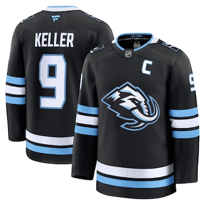 Camiseta local de Clayton Keller de los Utah Mammoth Fanatics Breakaway - Negra