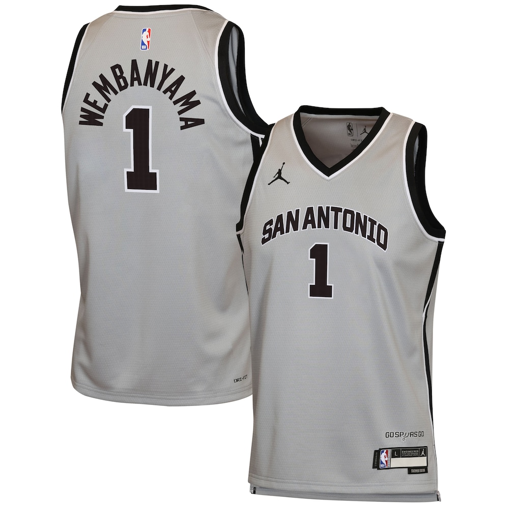 Camiseta Jordan Brand Swingman juvenil Victor Wembanyama de los San Antonio Spurs