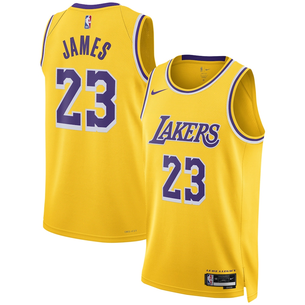 Camiseta Nike Swingman unisex de LeBron James Los Angeles Lakers