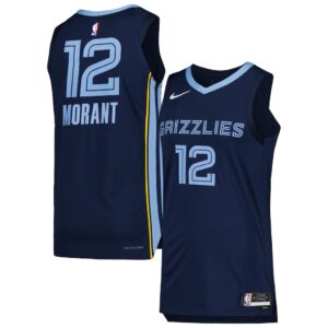 Camiseta auténtica Nike de Ja Morant Memphis Grizzlies