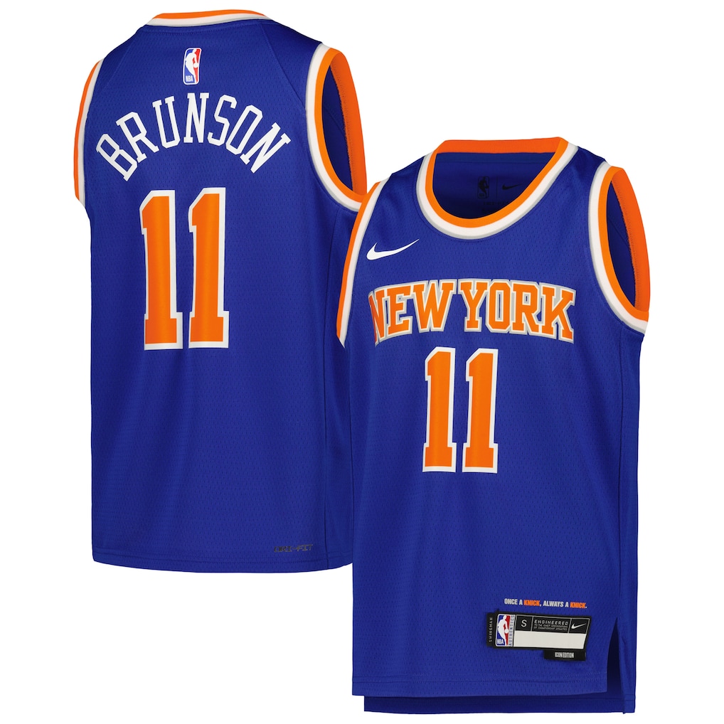 Camiseta Nike Swingman juvenil de los New York Knicks de Jalen Brunson