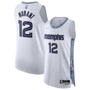 Camiseta auténtica unisex Nike de Ja Morant, Memphis Grizzlies, temporada 2025/26
