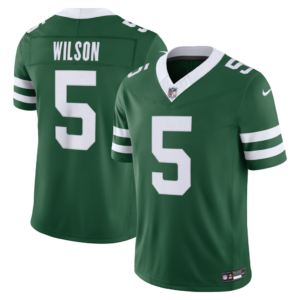 Camiseta de edición limitada Garrett Wilson New York Jets Nike Team Vapor F.U.S.E. con costuras - Verde Legacy