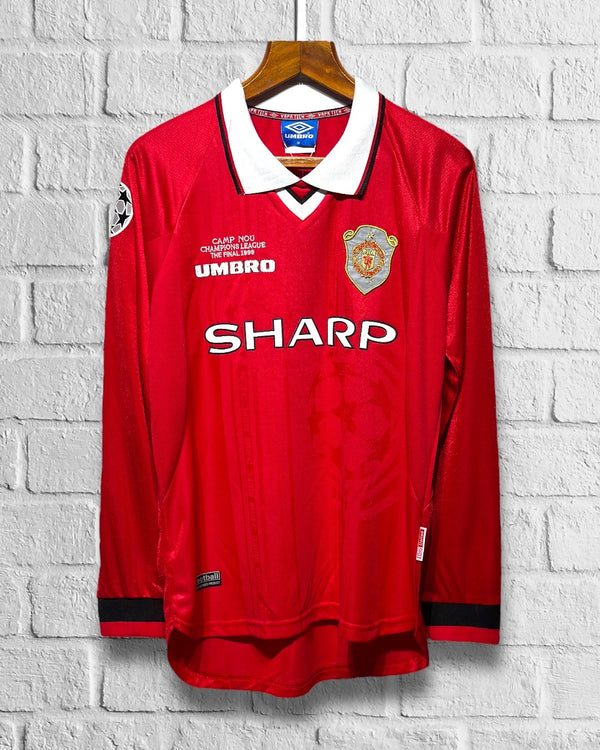 Jersey Retro Manchester United 1998-1999 Local Beckham Champions League