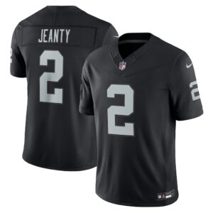 Camiseta de edición limitada con costuras Nike Team Vapor F.U.S.E. de Ashton Jeanty de los Las Vegas Raiders - Negra