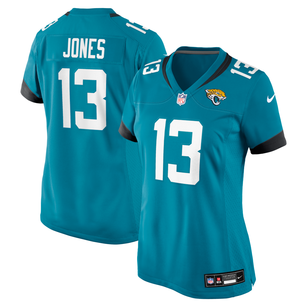 Camiseta Nike del equipo femenino Tim Jones Jacksonville Jaguars - Verde azulado