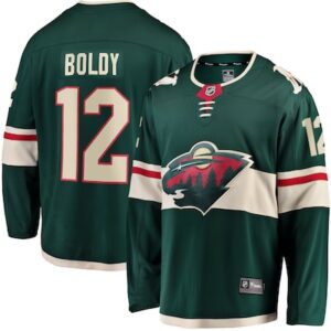 Camiseta de local de Matthew Boldy de los Minnesota Wild Fanatics Home Breakaway - Verde