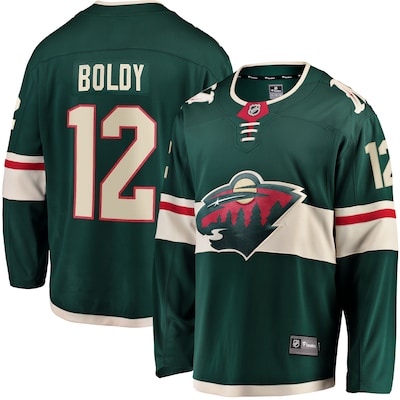 Camiseta de local de Matthew Boldy de los Minnesota Wild Fanatics Home Breakaway - Verde