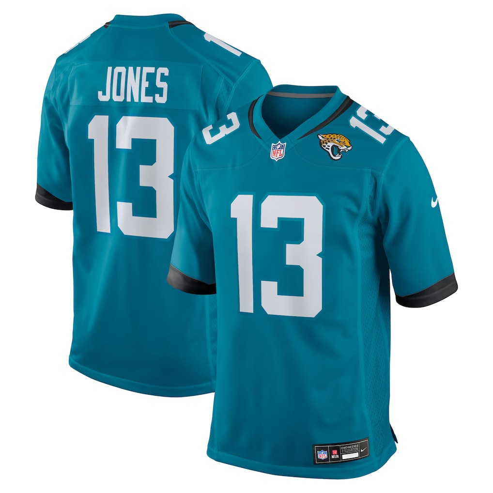Camiseta Nike del equipo Tim Jones Jacksonville Jaguars - Verde azulado