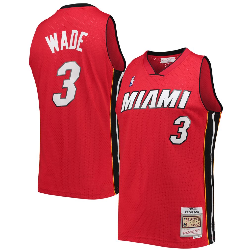 Dwyane Wade Miami Heat Mitchell & Ness Hardwood Classics Swingman Jersey