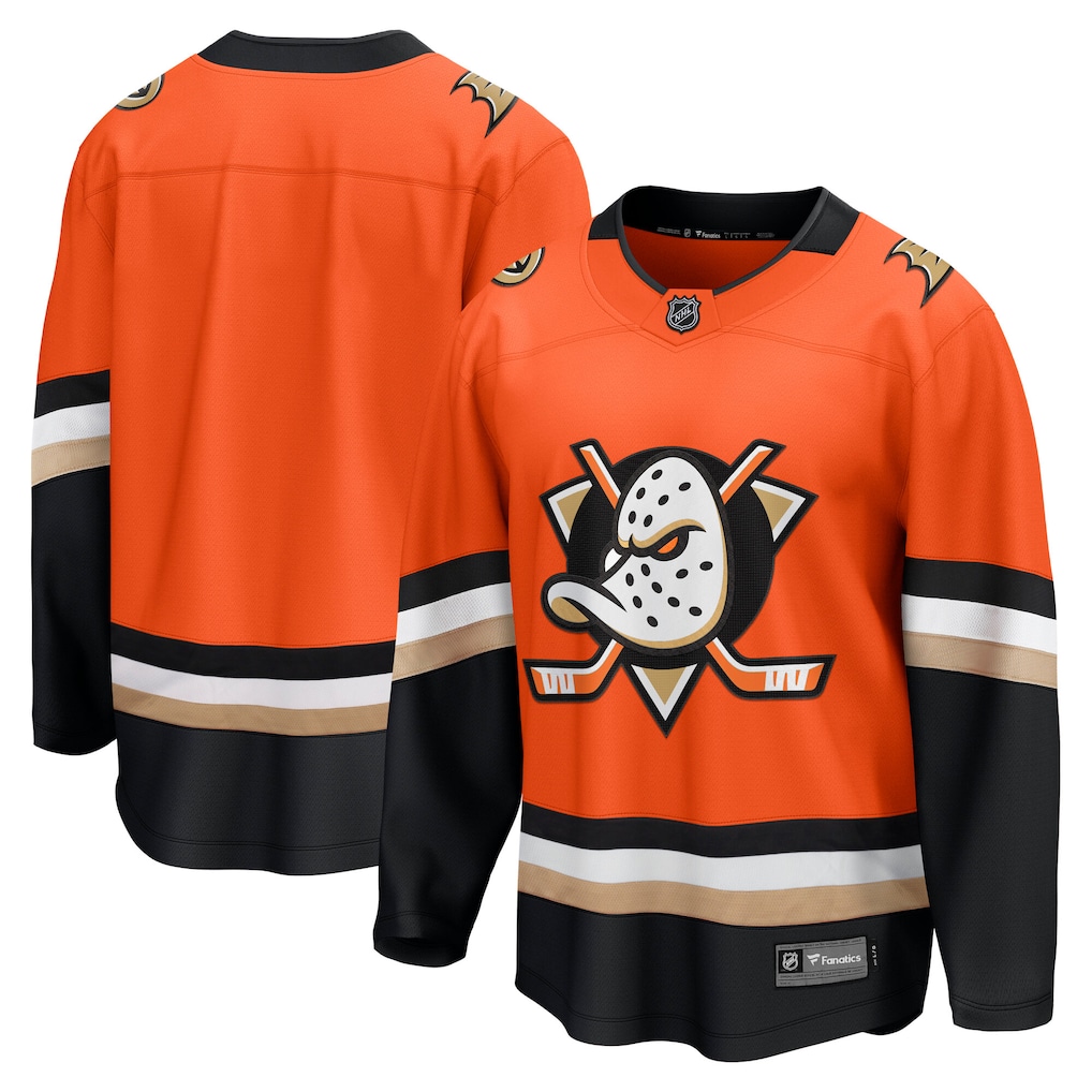 Camiseta de local Anaheim Ducks Fanatics Breakaway - Naranja