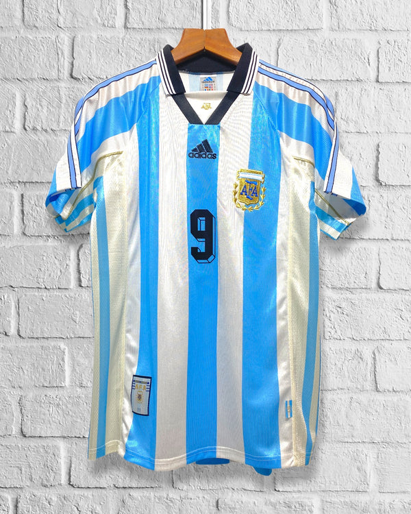 Jersey Retro Argentina Francia 1998 Local Batistuta