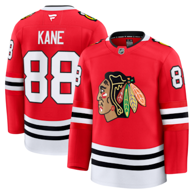 Camiseta de jugador de Patrick Kane de los Chicago Blackhawks Fanatics Premium - Roja