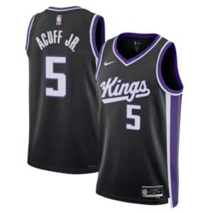 Camiseta juvenil Nike Swingman de Darius Acuff Jr. de los Sacramento Kings