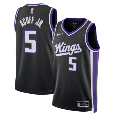 Camiseta juvenil Nike Swingman de Darius Acuff Jr. de los Sacramento Kings