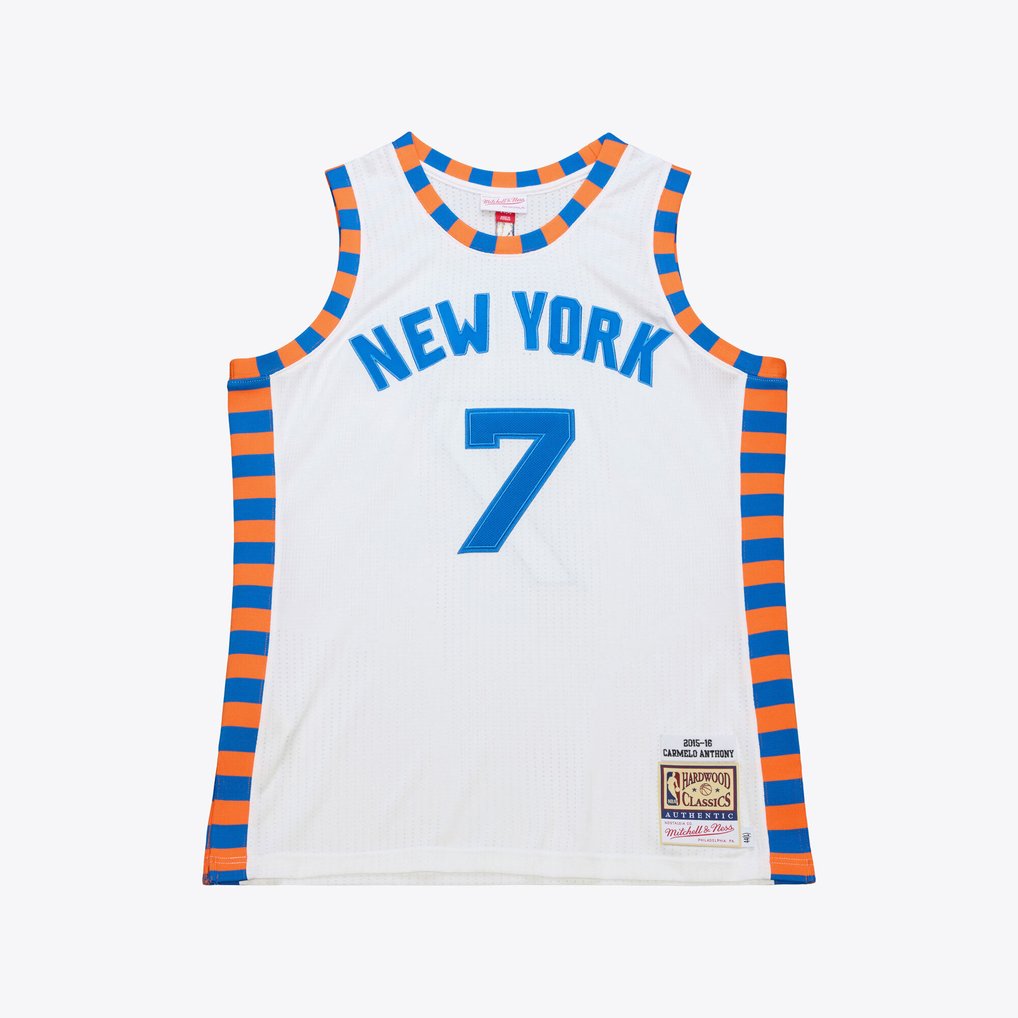 Carmelo Anthony New York Knicks Mitchell & Ness 2015-16 Hardwood Classics Authentic Jersey