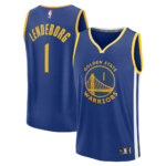 Camiseta de Yaxel Lendeborg de los Golden State Warriors, selección de primera ronda del Draft de la NBA 2026, edición Icon - Azul Rey