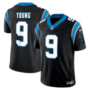Camiseta Nike Team Vapor F.U.S.E. de edición limitada de Bryce Young de los Carolina Panthers - Negra