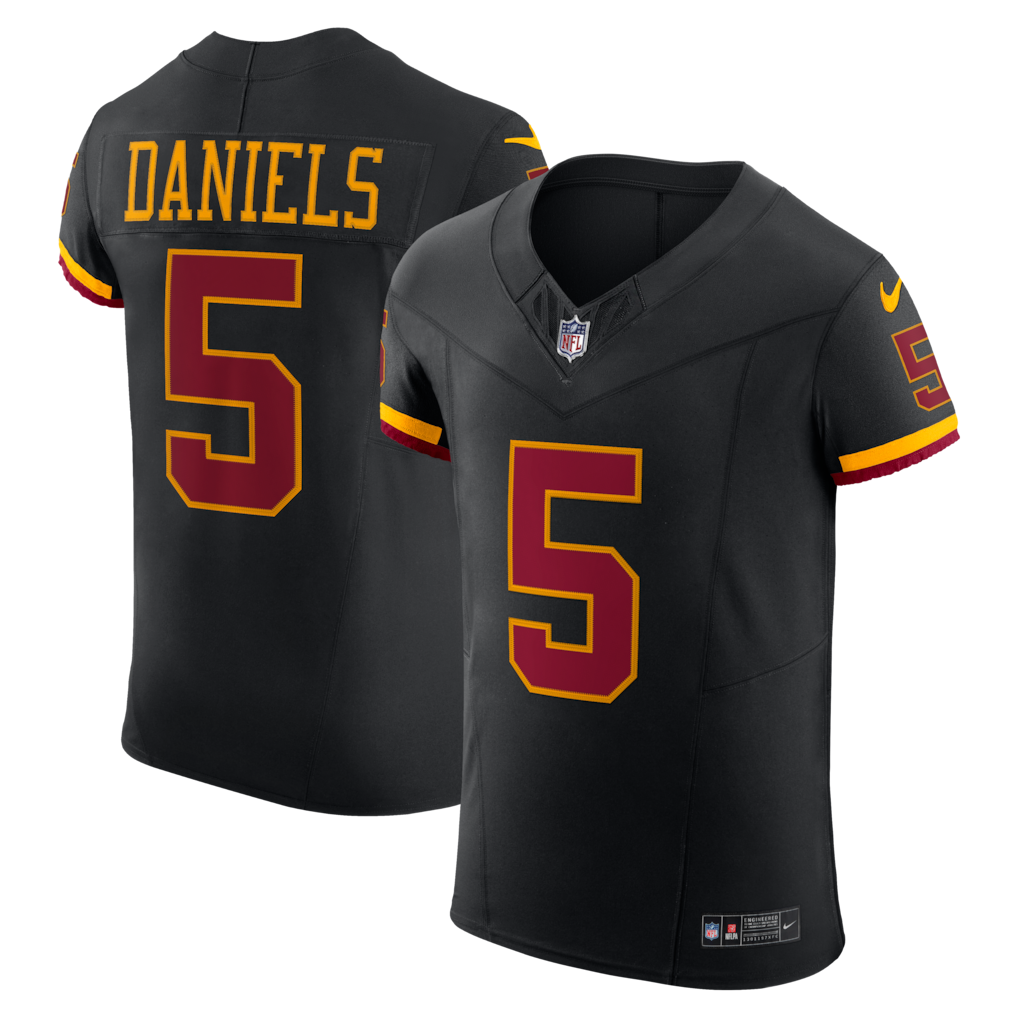 Camiseta alternativa Nike Vapor F.U.S.E. Elite de Jayden Daniels de los Washington Commanders - Negra