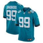 Camiseta de juego Nike Team de Ruke Orhorhoro de los Jacksonville Jaguars - Verde azulado