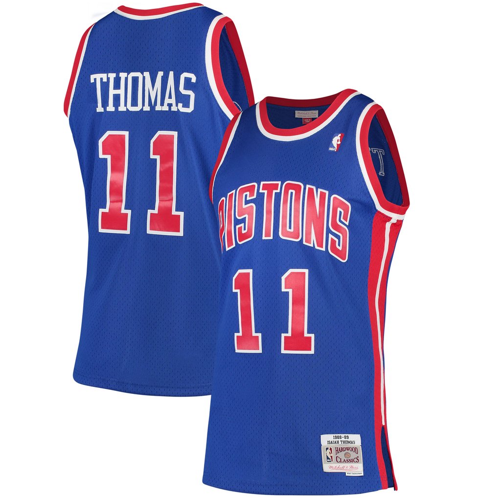 Isiah Thomas Detroit Pistons Mitchell & Ness 1988/89 Hardwood Classics Swingman Jersey